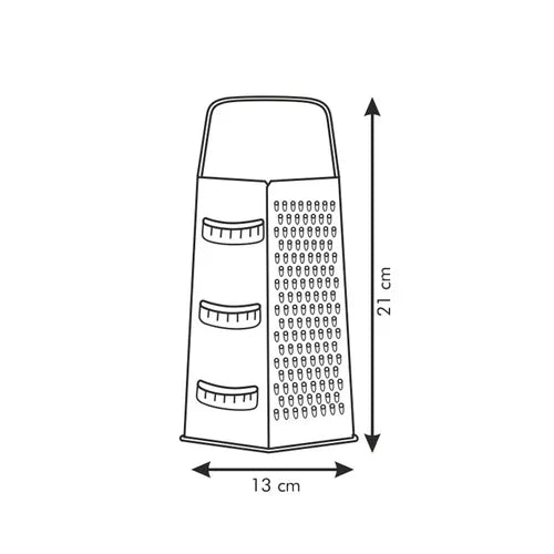 643784 Tesc. Grater 6 Sides Coloured