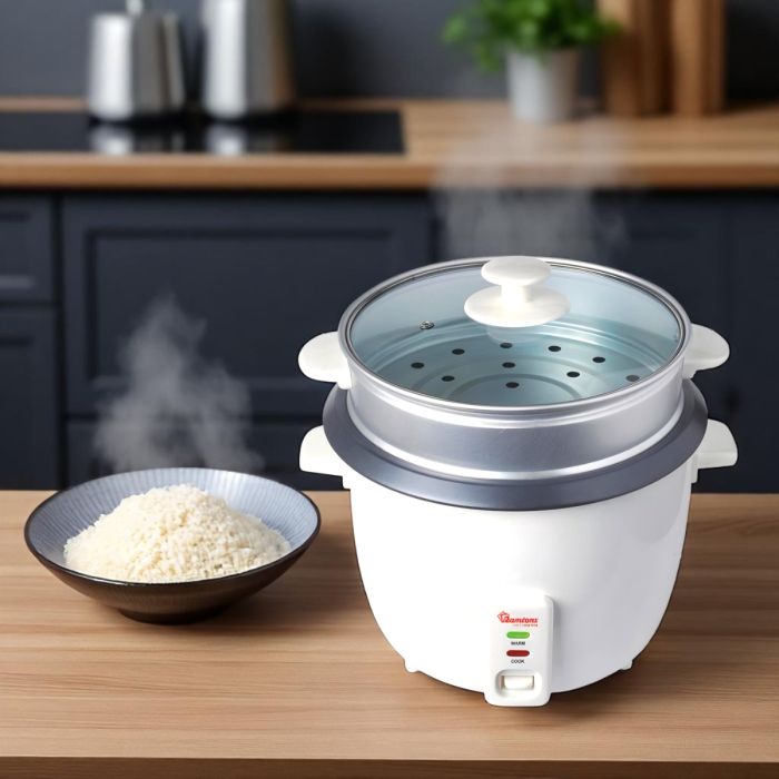 Ramtons Rice Cooker + Steamer 2.8Lts