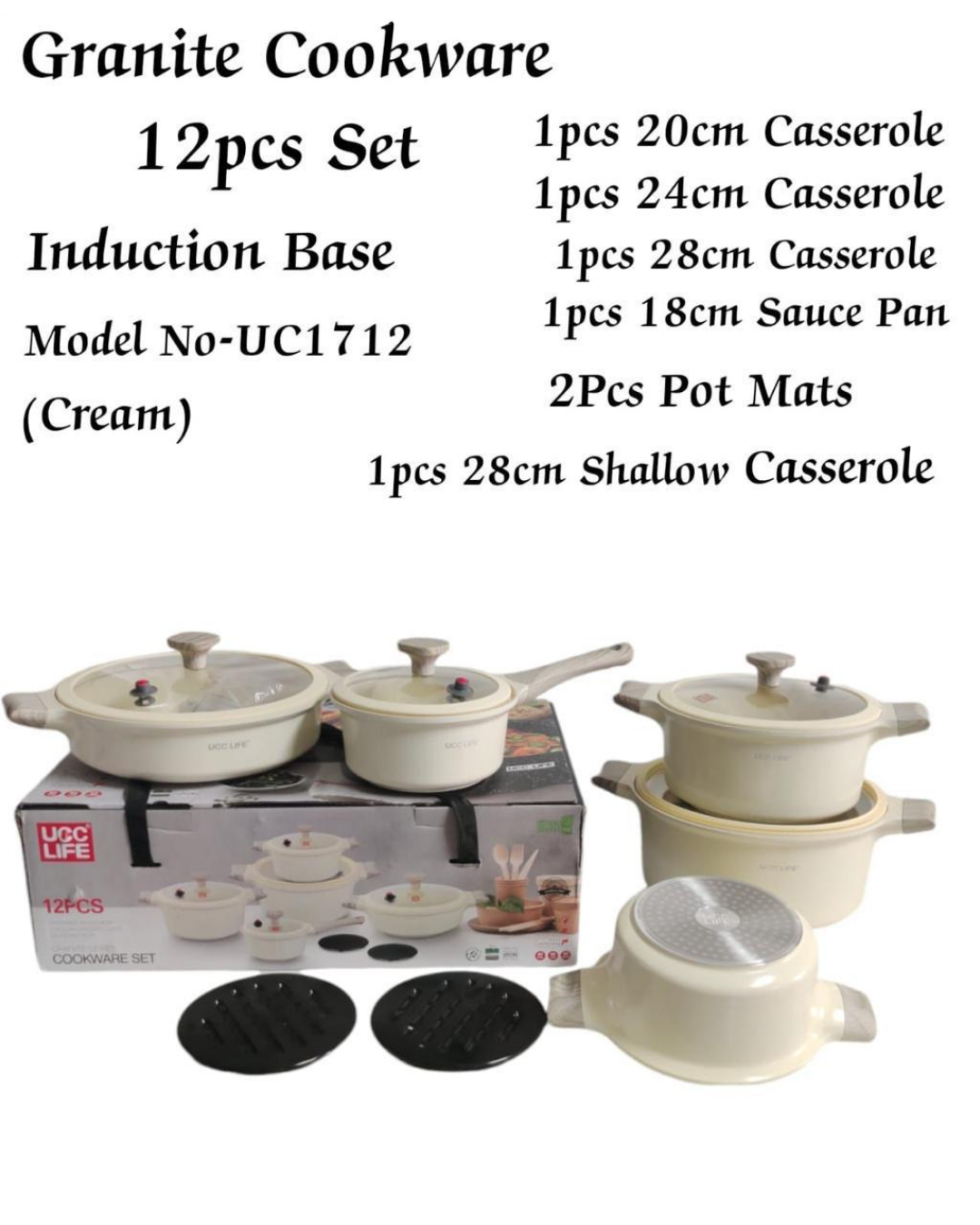 U1713 12Pc Cookware