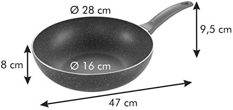 597858 Tesc. Wok 28Cm "Manico Rosso" 597858