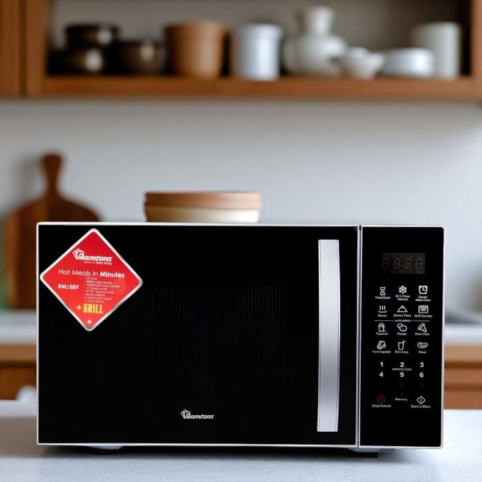 Ramtons 23Lts Microwave+Grill Silver