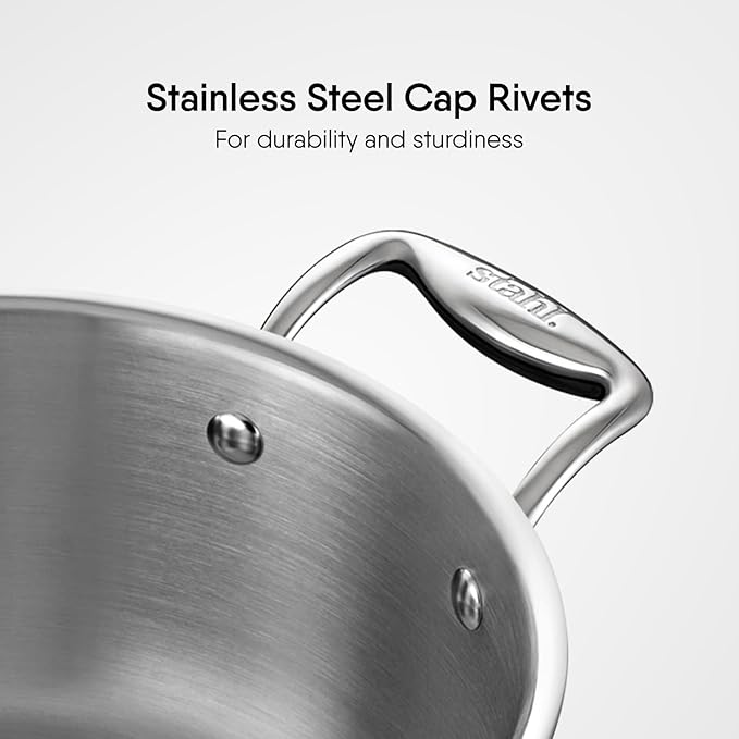 6.5L Triply Artisan Kadhai + Lid 30cm