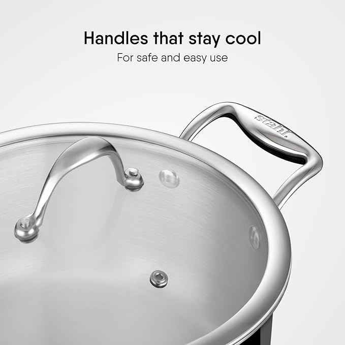 7.2L Triply Artisan Sauce Pot + Lid 28 cm