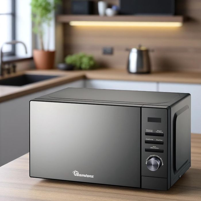 Ramtons 20Lt Microwave+Grill Mirror