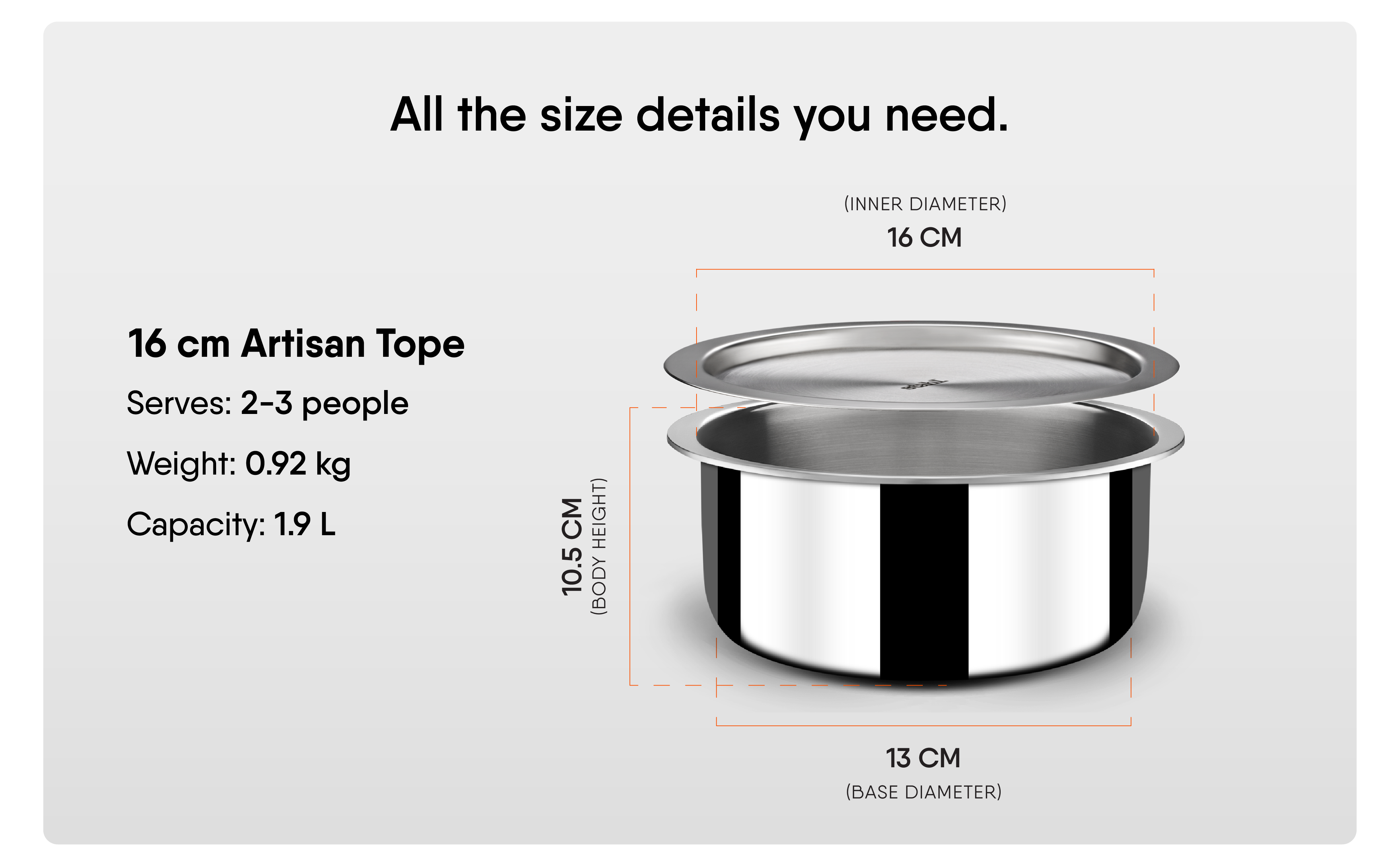 16cm Artisan Tope