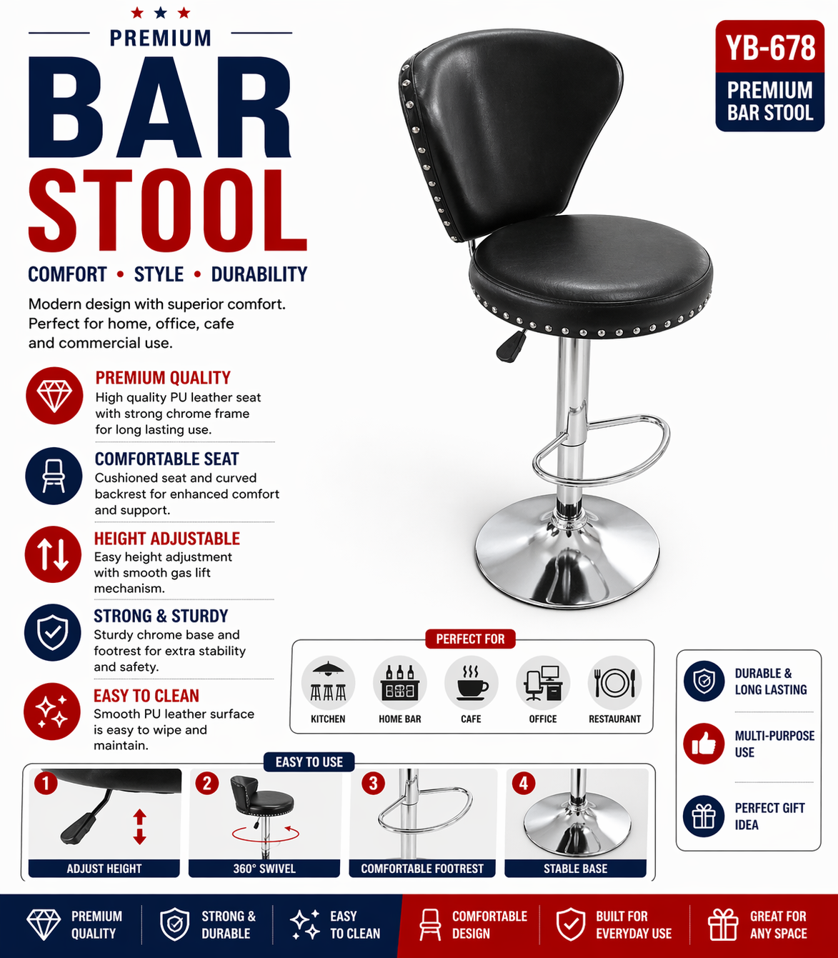 YB-678 Barstool