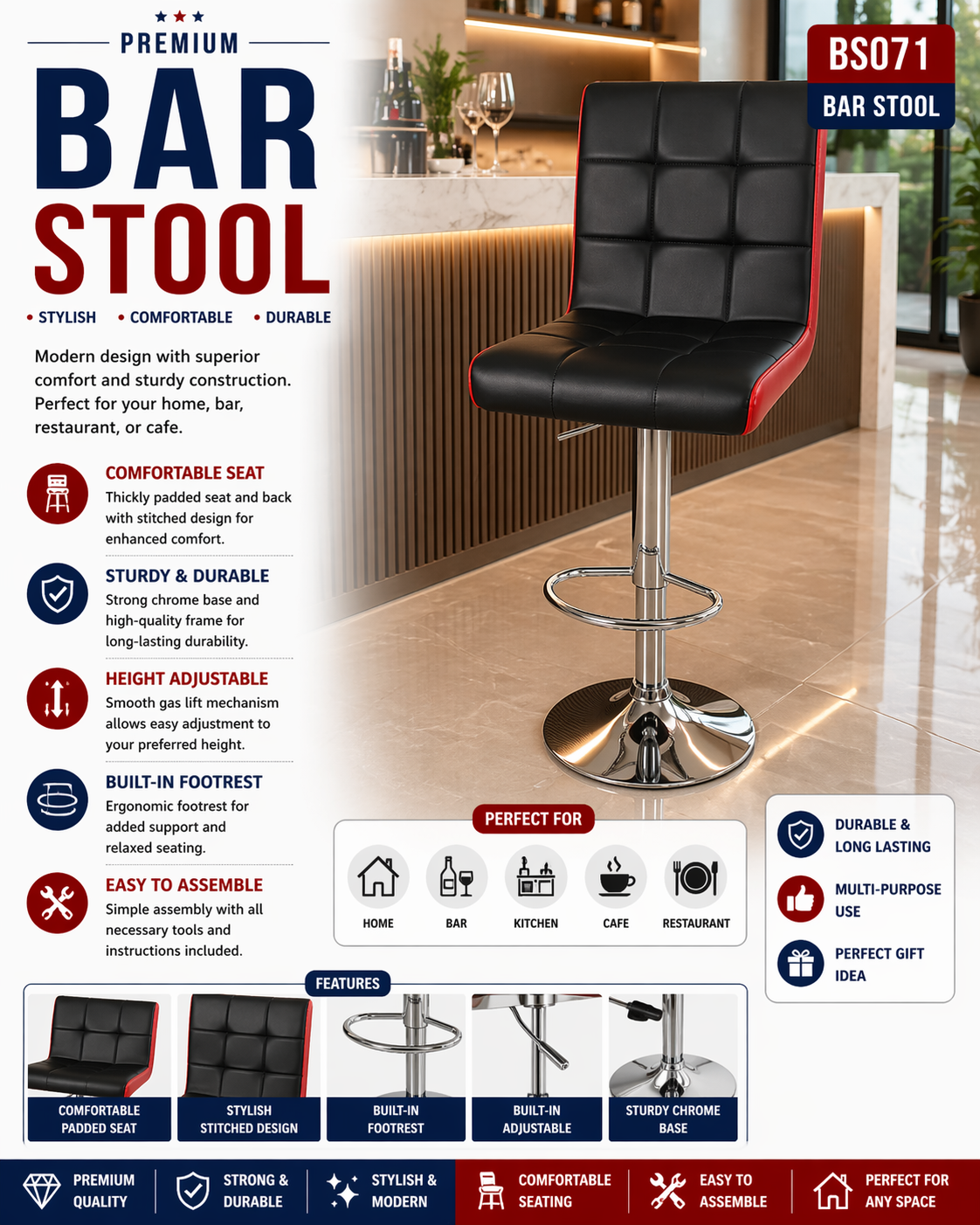 BS071 Bar Stool