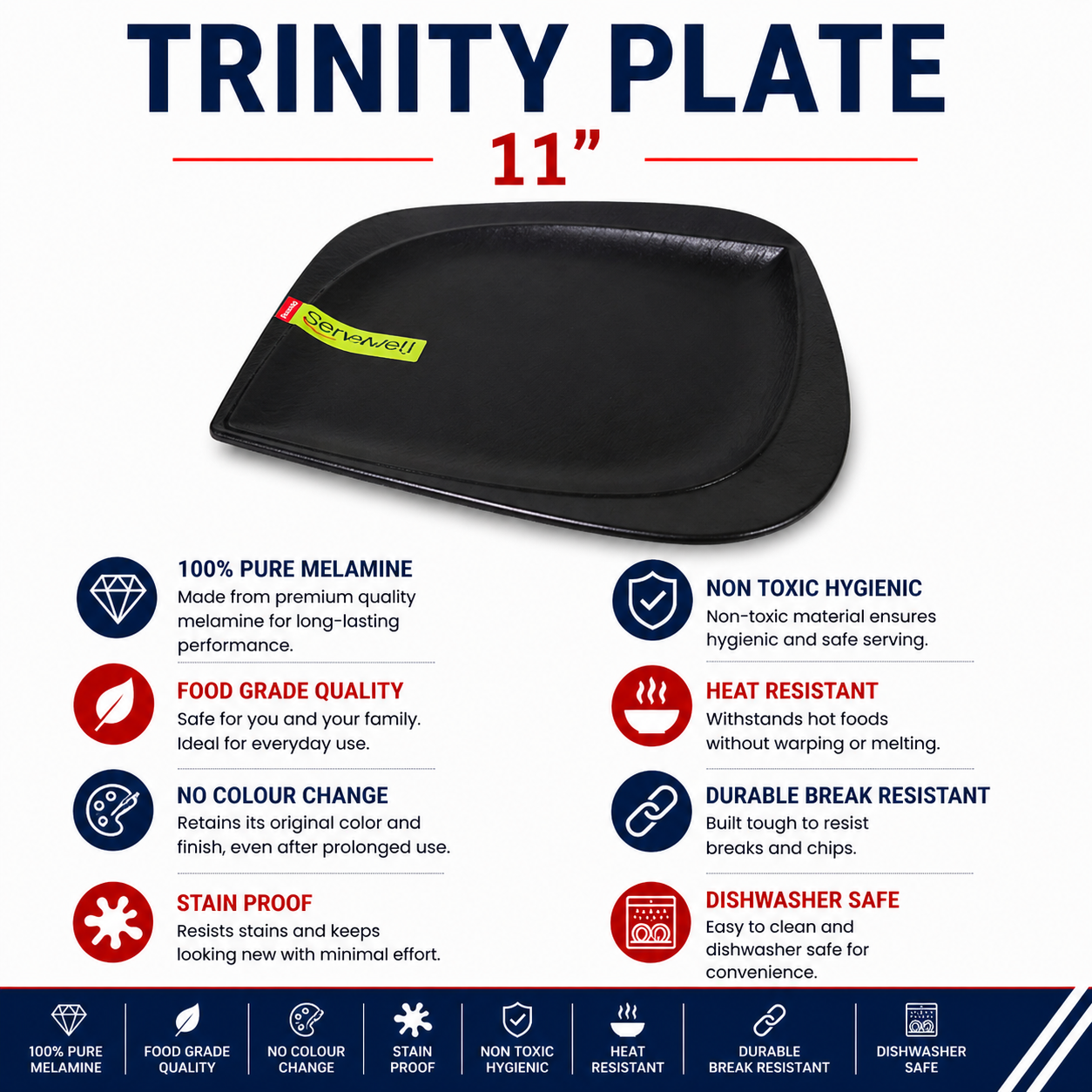 K-1053/B TRINITY PLATE 11"