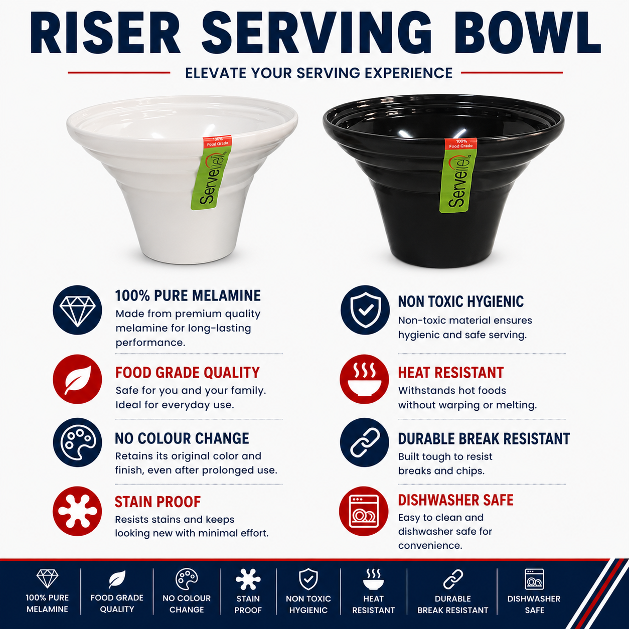 H-2266 RISER SERVING STAND BASE AND BOWL