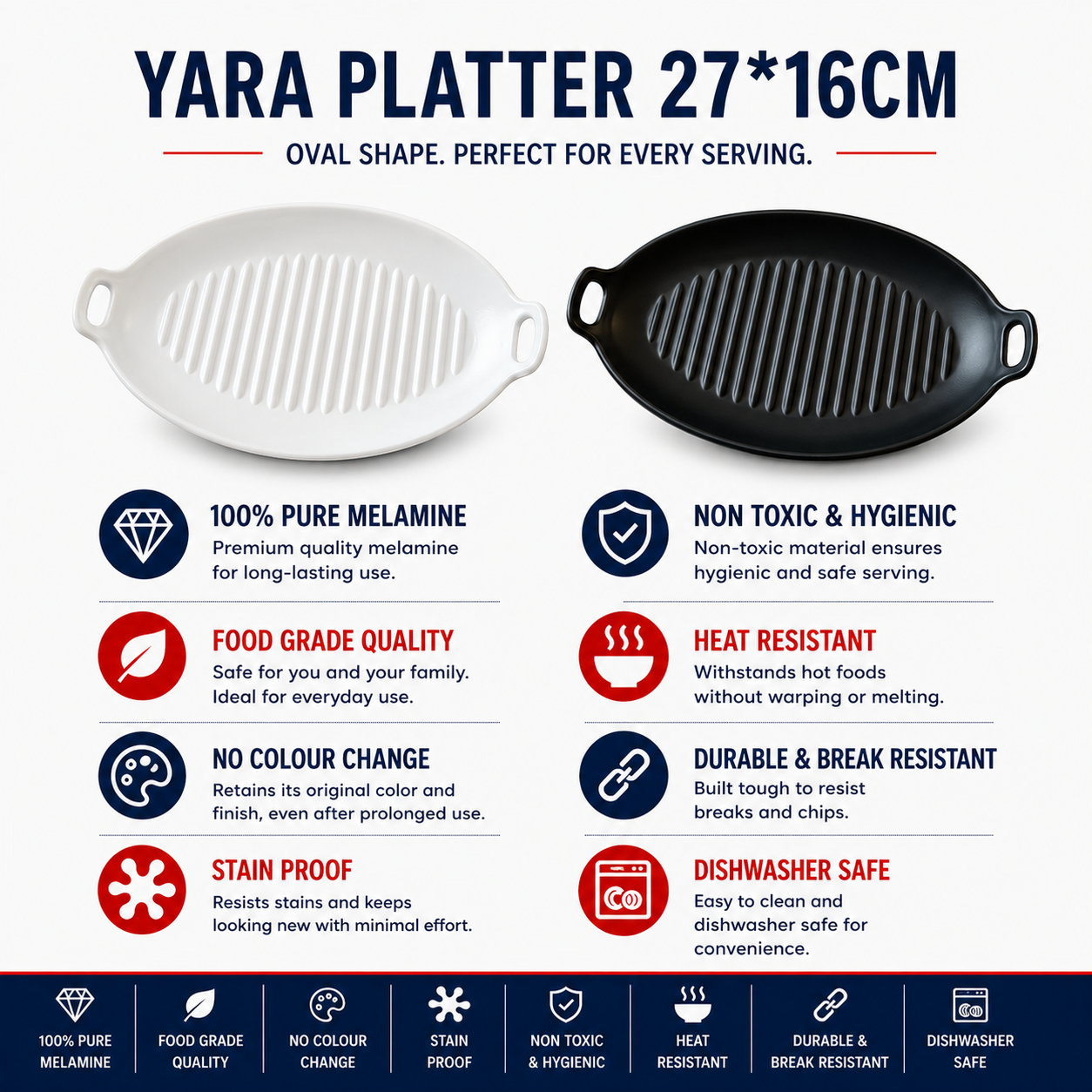 S-3005 - YARA PLATTER 27*16 CM