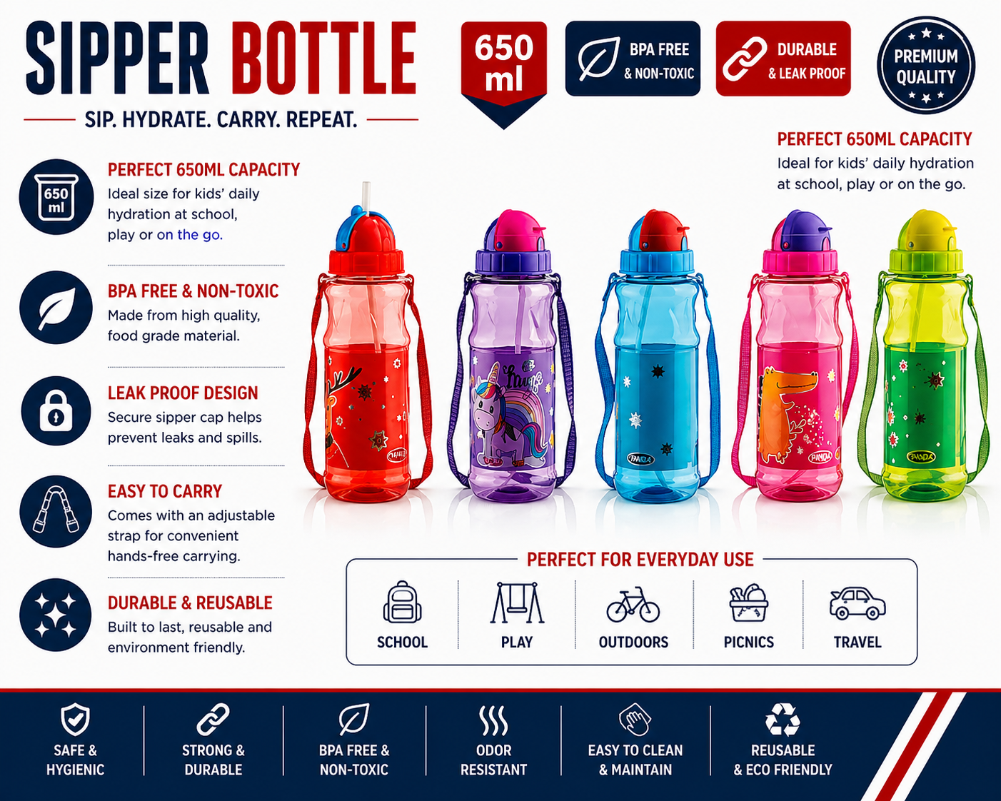 Sipper Bottle 650 ml