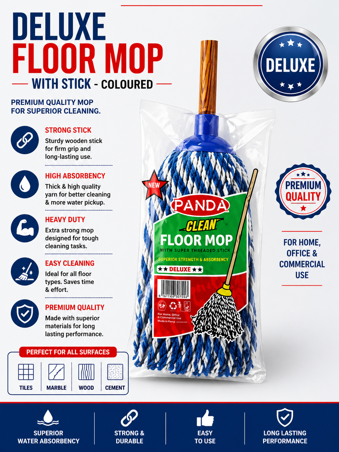 REFILL - Deluxe Floor Mop