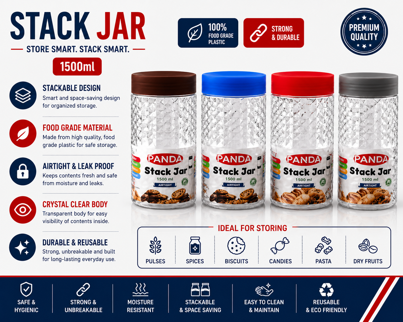 Stack Jar 1500ml