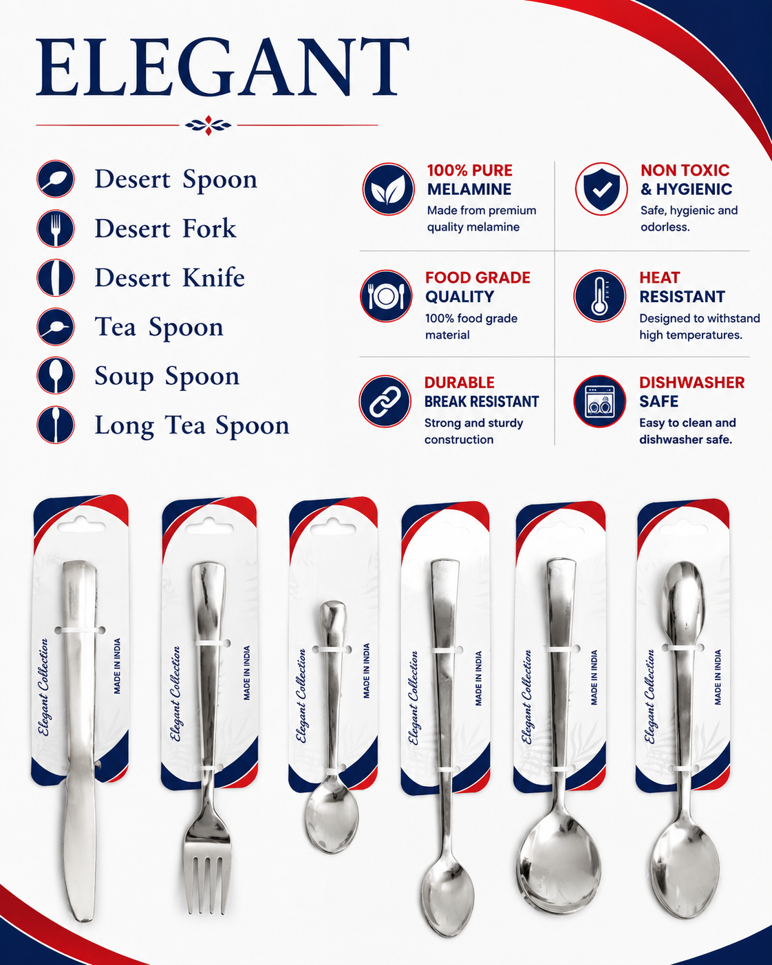 CUTLERY 6PC SET PRIDE/KEYA/SIGMA (FORK,SPOON,KNIFE)