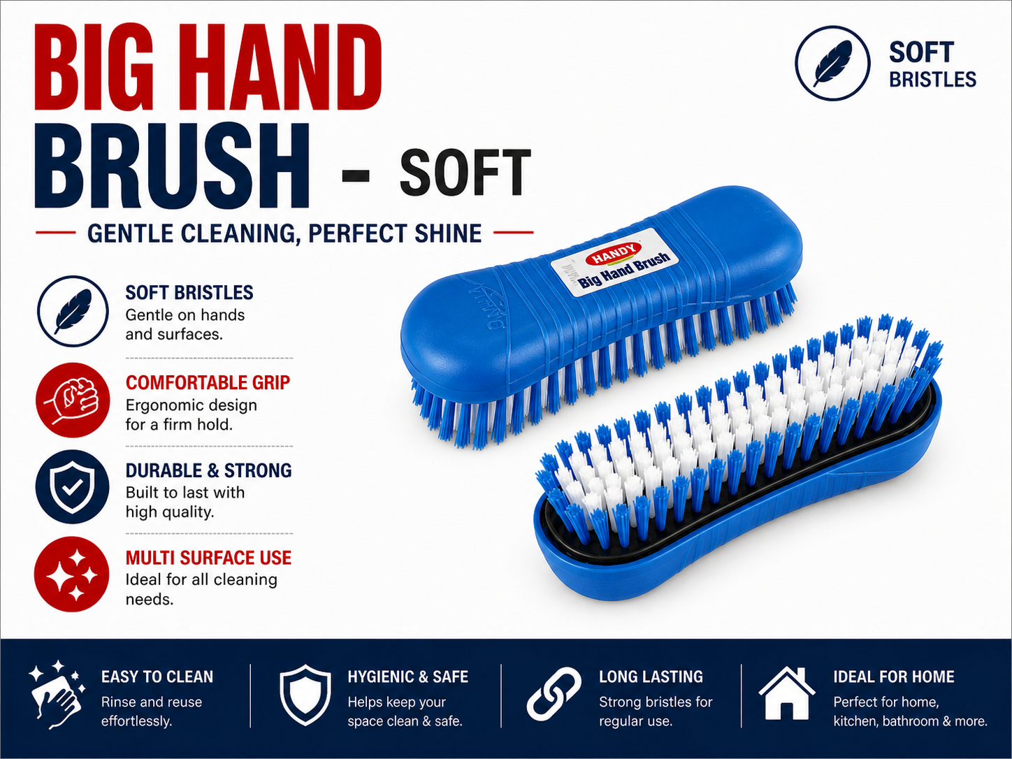 H4 Big Hand Brush SOFT