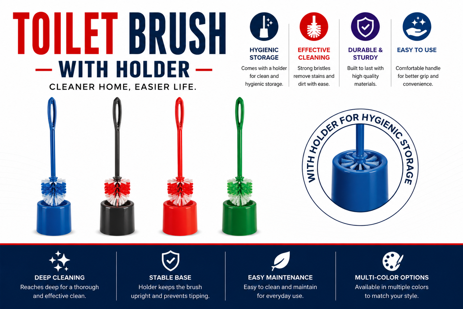 B1 Toilet Brush with Holder