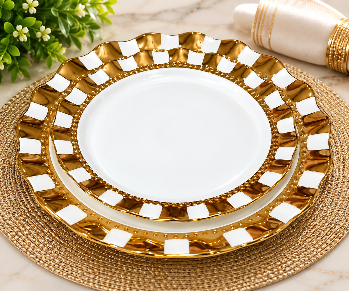 Gold Ceramic Plate