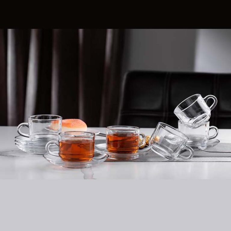 Clear Cup & Saucer 210ml