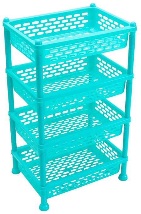 RECTANGLE TROLLEY 4 STACK
