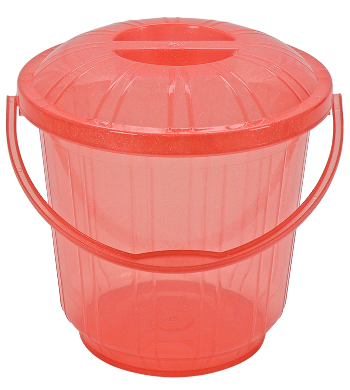 STRIPE BUCKET WITH LID