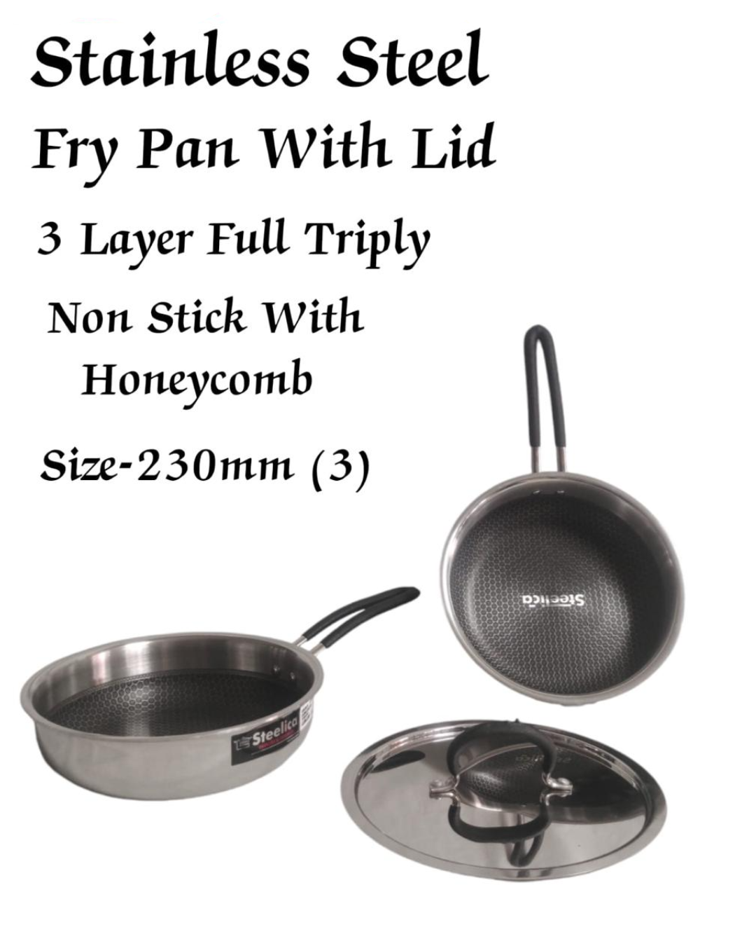 Steelica N/S Triply FryPan