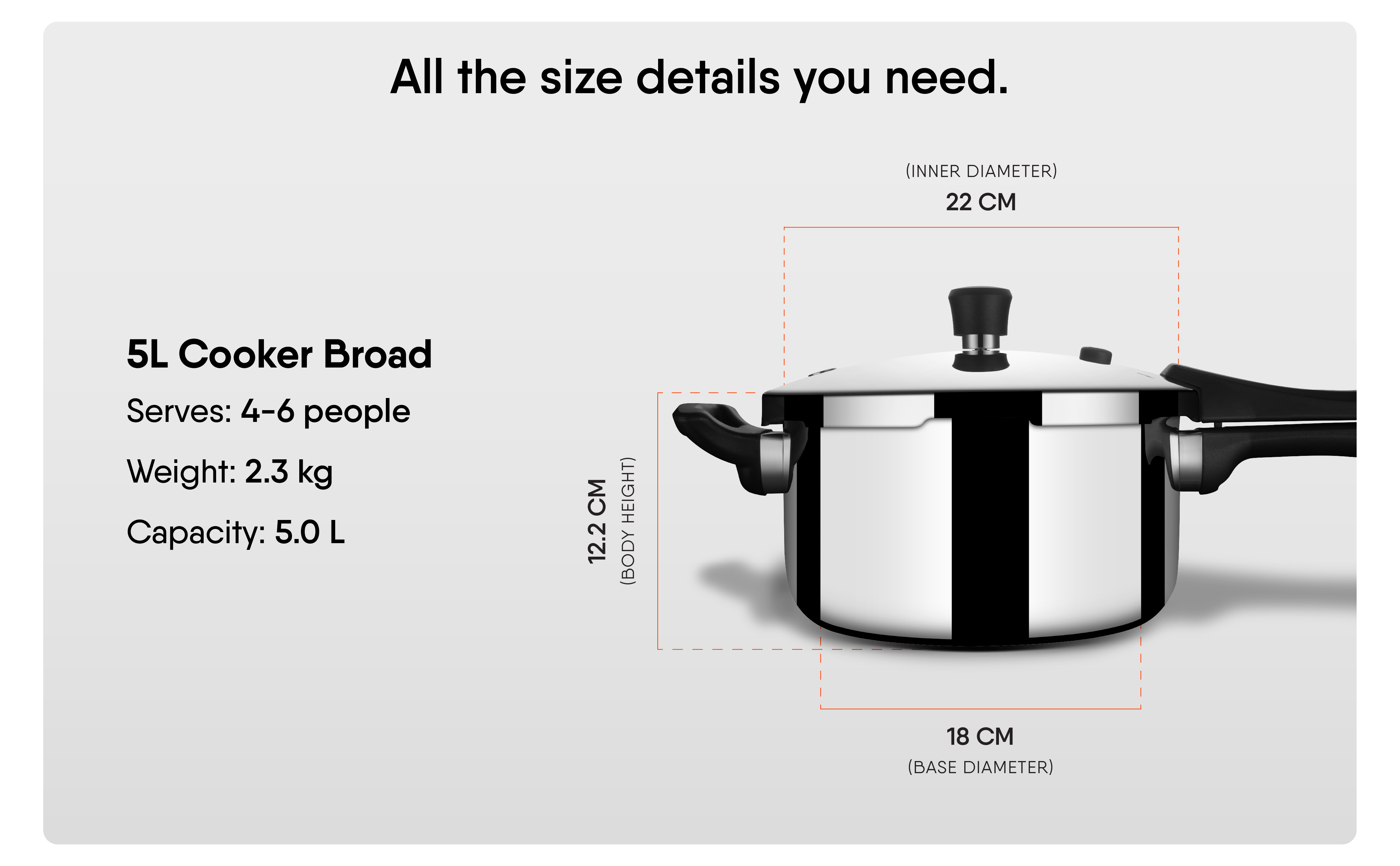 Express Cooker - 5.0L Broad