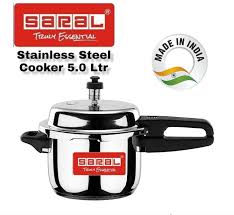 Saral S/S 5L Pressure Cooker