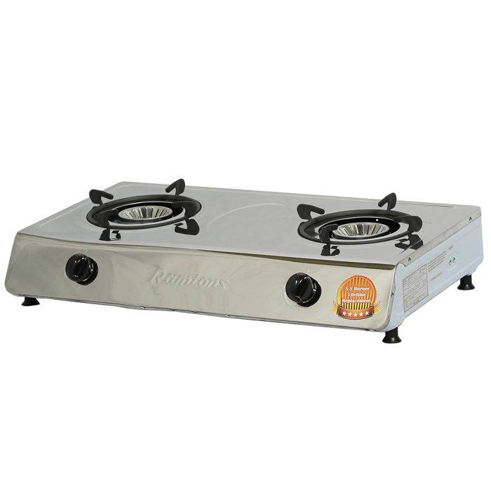 Ramtons S/Steel Table Top 2 Burner Gas Cooker