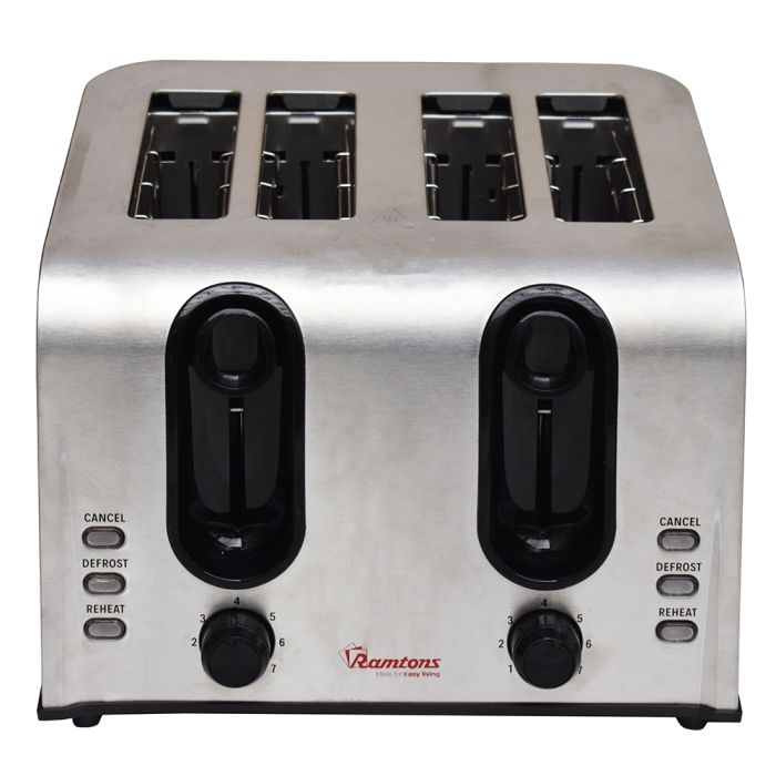 Ramtons S/Steel 4 Slice Toaster