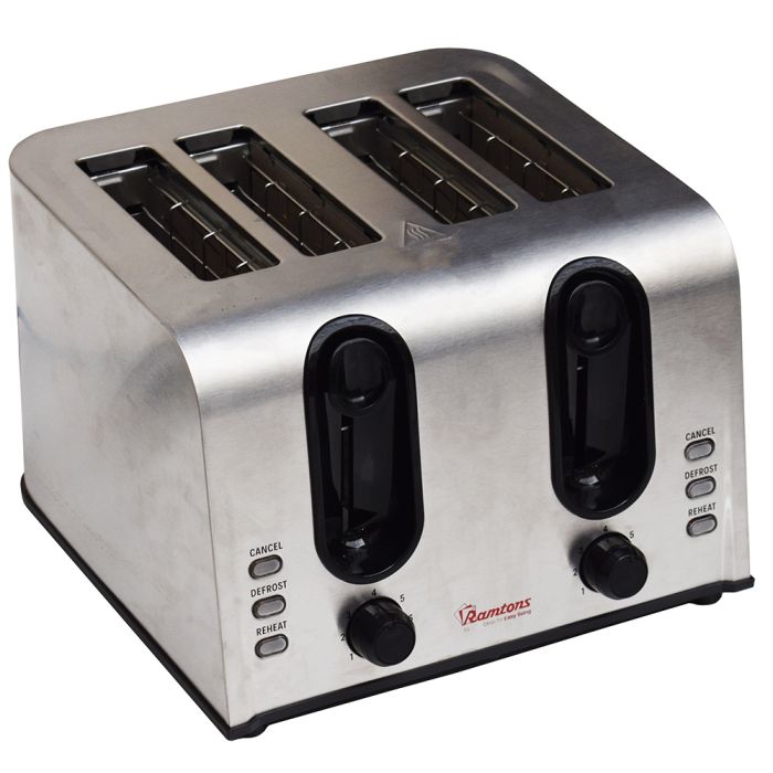 Ramtons S/Steel 4 Slice Toaster