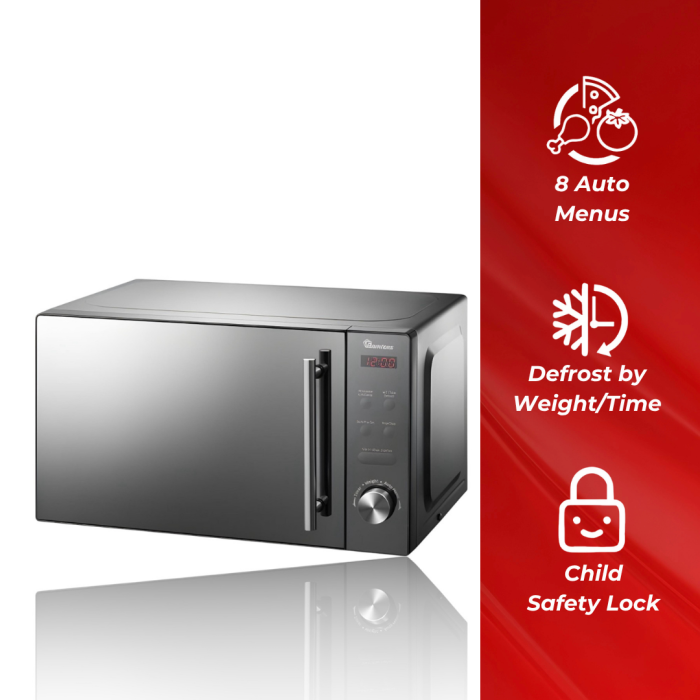 Ramtons 20Lt Digital Microwave Silver Glass