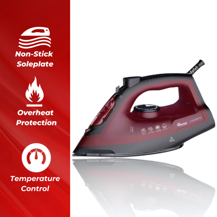 Ramtons Steam Iron 2200W Red