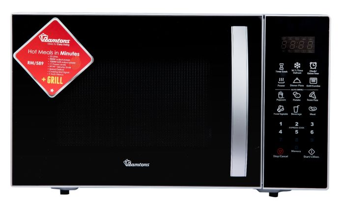 Ramtons 23Lts Microwave+Grill Silver