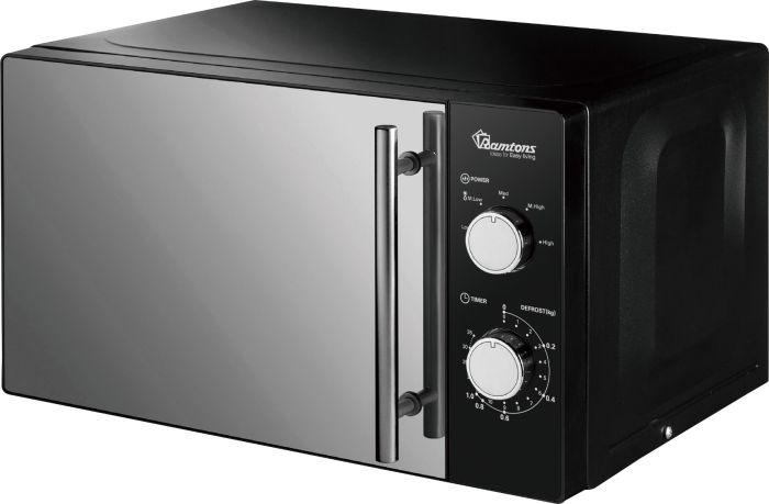 Ramtons 20Lt Manual Microwave Black Glass