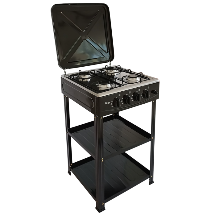 Ramtons 4 Burner Gas Cooker + Stand
