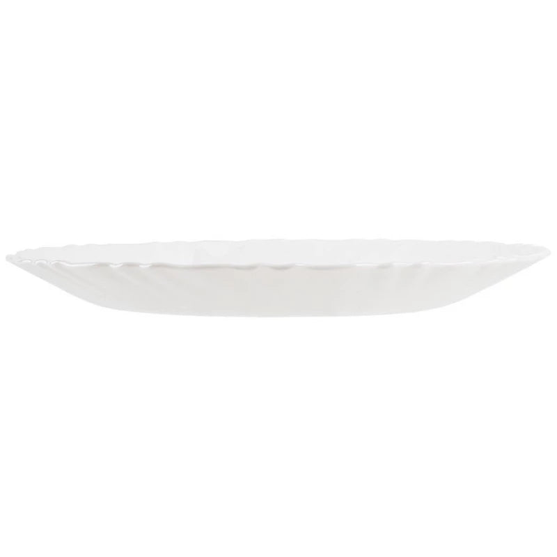 [P4468] Feston White Dessert Plate