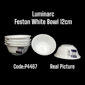 [P4467] Feston White Bowl 12cm