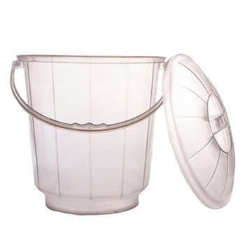 BUCKET W/Lid Clear
