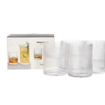 "glass cup 4pcs/color box Unit:Set 7.5*10cm 260ml 254g"