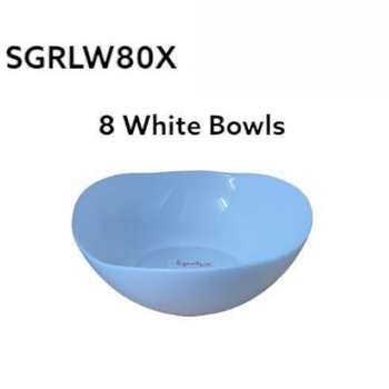 8" White Bowl SGRLW8