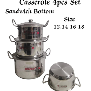 STEELICA TRIPLY CASSEROLE WITH LID