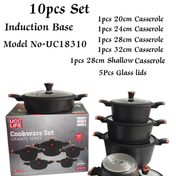 10pc UC18310 cookware set