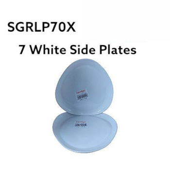 7" White Side Plate SGRLP7