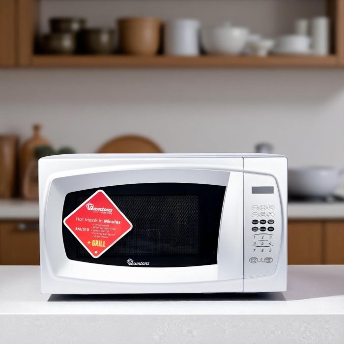 Ramtons 20Lts Microwave+Grill Silver