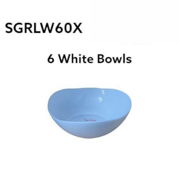 6" White Bowl SGRLW6