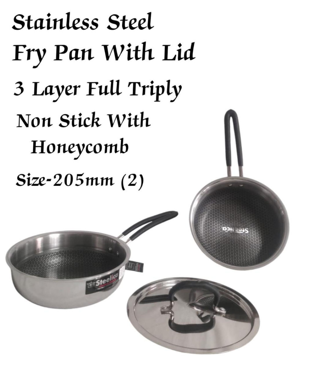 Steelica N/S Triply FryPan