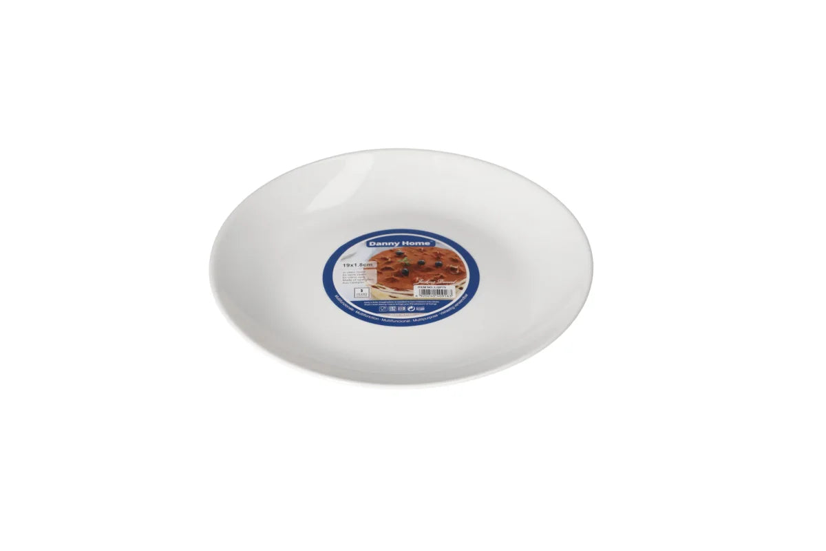 "7.5""dessert plate  6pcs 19*2.3cm"