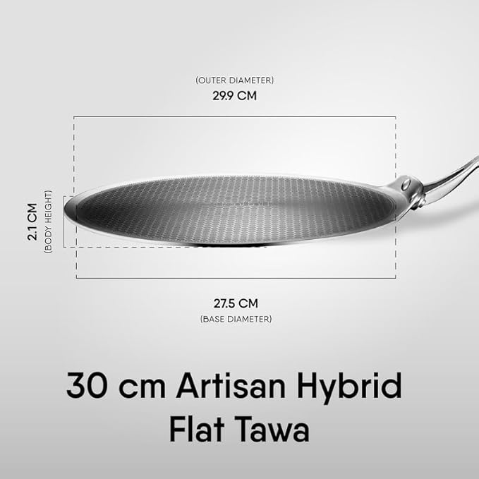 10-69-80 Artisan Hybrid Flat Tawa 30cm