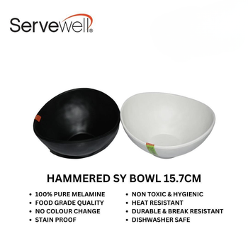 S-2616 - HAMMERED SY BOWL 15.7CM