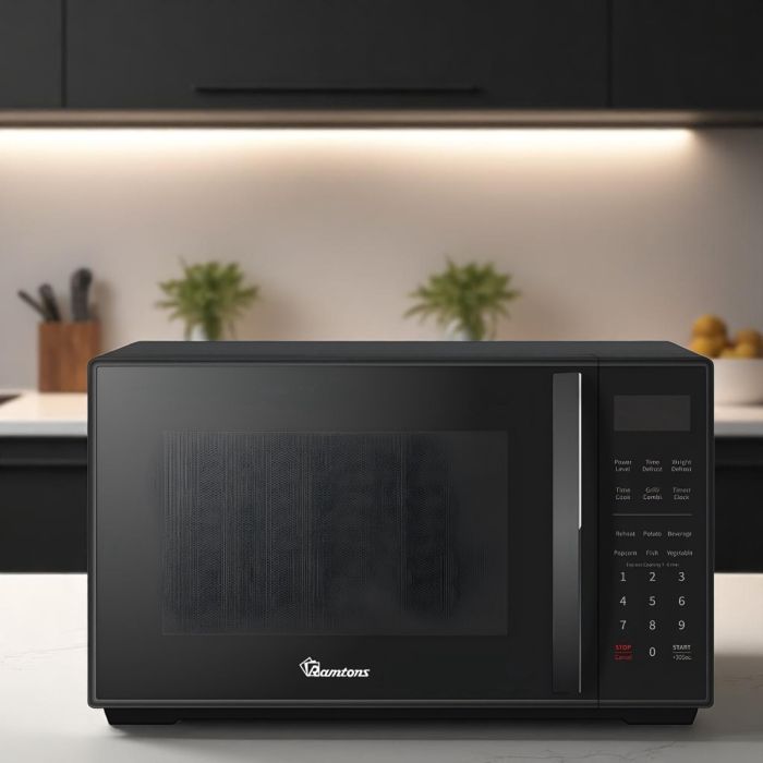 Ramtons 25Lt Microwave+Grill Mirror